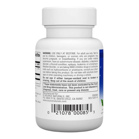 Source Naturals, Melatonin Peppermint, 2.5 mg, Sublingual Peppermint 120 Tabs