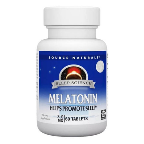Source Naturals, Melatonin, 3 mg, 60 Tabs