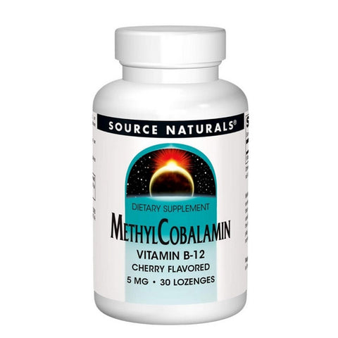 Source Naturals, MethylCobalamin Cherry, 5 mg, 30 Tabs
