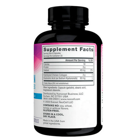 Neocell Laboratories, Advanced Joint Complex Collagen Type 2 With Hyaluronic Acid, 120 Caps