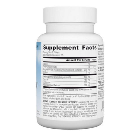 Source Naturals, Theanine Serene, 30 Tabs