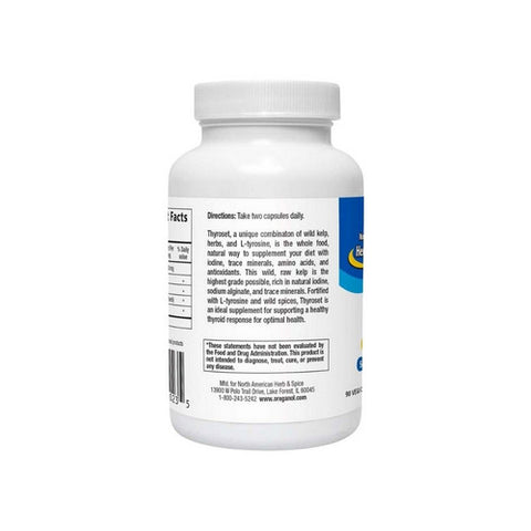 North American Herb & Spice, Thyroset, Caps 90