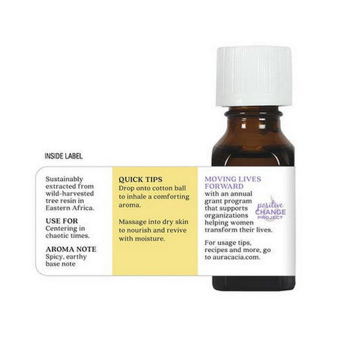 Aura Cacia, Precious Essentials Oil, Myrrh Jojoba, 0.5 Oz