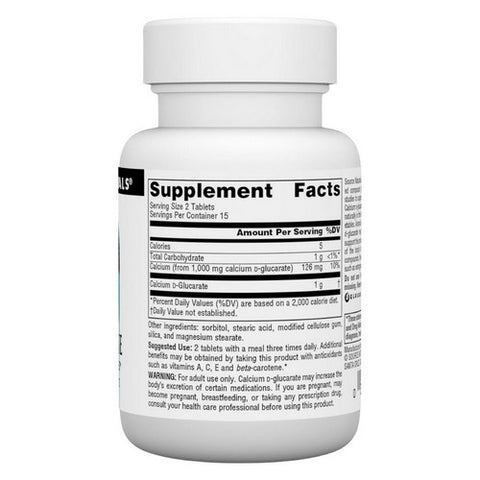 Source Naturals, Calcium D-Glucarate, 500 mg, 30 Tabs
