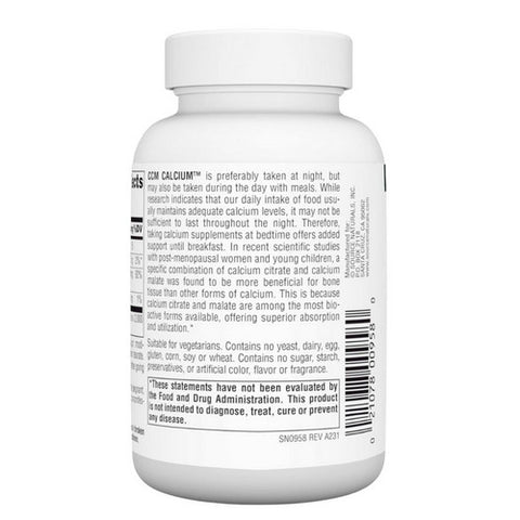 Source Naturals, CCM Calcium, 60 Tabs