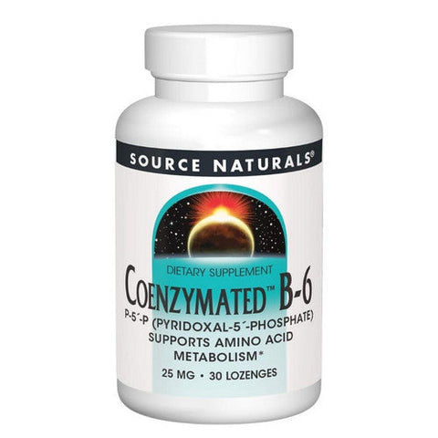 Source Naturals, Coenzymated B-6 Sublingual, 25 mg, 30 Tabs Source Naturals