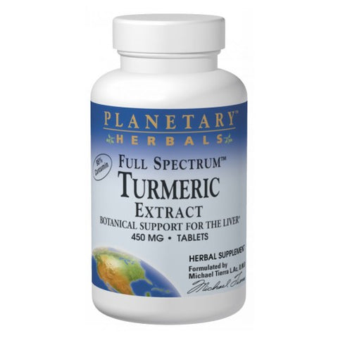 Planetary Herbals, Full Spectrum Turmeric Ext 450mg, 450 mg, 120 Tabs