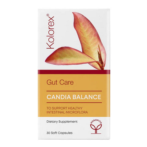 Kolorex, Gut Care And Candida Balance, 30 Soft Gels