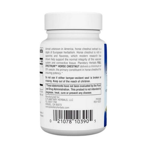 Planetary Herbals, Full Spectrum Horse Chestnut, 300 mg, 60 Tabs