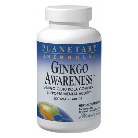 Planetary Herbals, Ginkgo Awareness, 120 Tabs