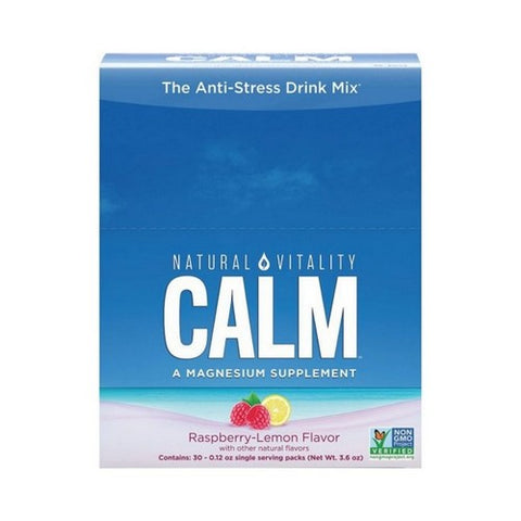 Natural Vitality, Natural Calm Packets Raspberry Lemon, Raspberry Lemon 30 Pkts