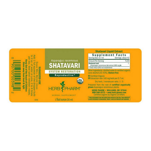 Herb Pharm, Shatavari Extract, 1 oz