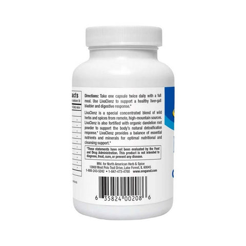 North American Herb & Spice, Liva Clenz, EA 1/60 CAP