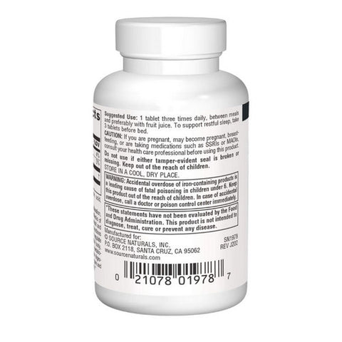 Source Naturals, L-Tryptophan, 500 MG, 30 Tabs