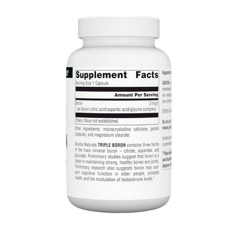 Source Naturals, Triple Boron, 3 mg, 200 Caps