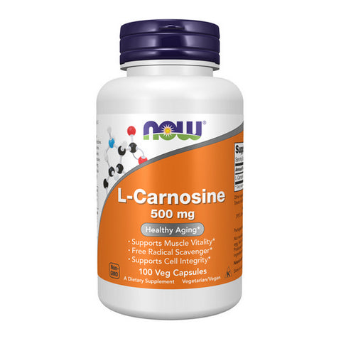 Now Foods, L-Carnosine, 500 mg, 100 Veg Caps