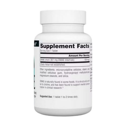 Source Naturals, Dmae Dimethylaminoethanol Bitartrate, 351 mg, 100 Tabs