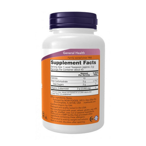 Now Foods, D-Mannose Powder, 1000 mg, 3 OZ