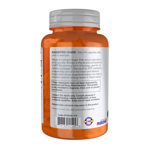 Now Foods, D-Ribose, 750 mg, 120 Caps Now Foods