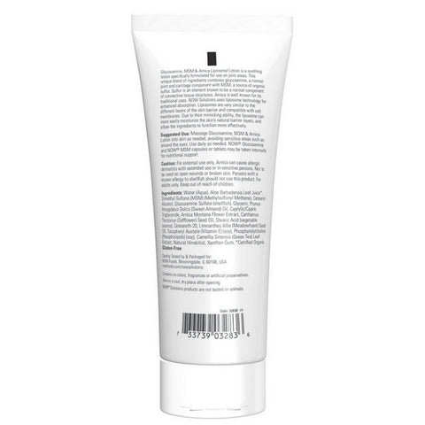 Now Foods, Glucosamine M.S.M and  Arnica Liposome Lotion, 8 OZ