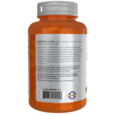 Now Foods, L-Glutamine, 1000 mg, 120 Caps