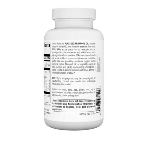 Source Naturals, Flaxseed-Primrose Oil, 1300 mg, 90 Softgels