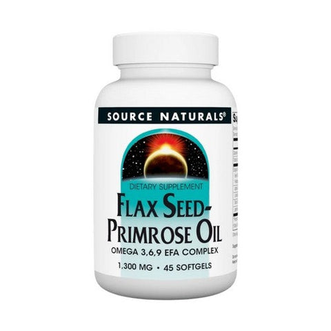 Source Naturals, Flaxseed-Primrose Oil, 1300 mg, 45 Softgels