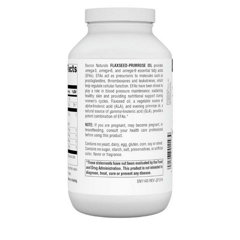 Source Naturals, Flaxseed-Primrose Oil, 1300 mg, 180 Softgels