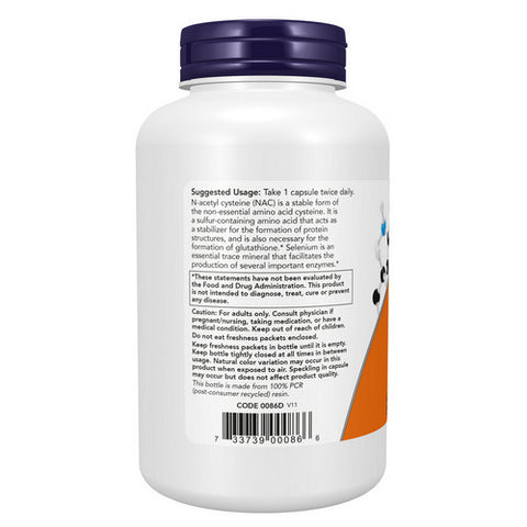Now Foods, Nac-Acetyl Cysteine, 600 mg, 250 Caps