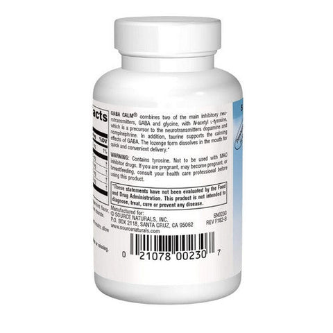 Source Naturals, Gaba Calm, Peppermint 30 Lozenges Source Naturals