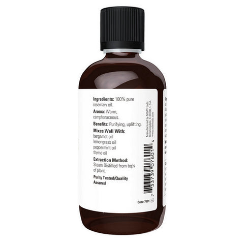 Now Foods, 100% Pure Rosemary Oil, 118ml, 4 OZ