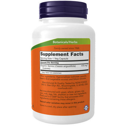 Now Foods, Senna Leaves, 470 mg, 100 Caps