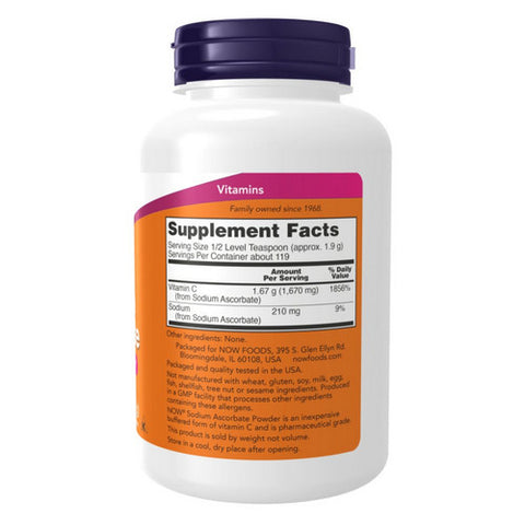 Now Foods, Sodium Ascorbate Powder, 8 OZ