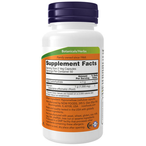 Now Foods, Valerian Root, 500 mg, 100 Caps