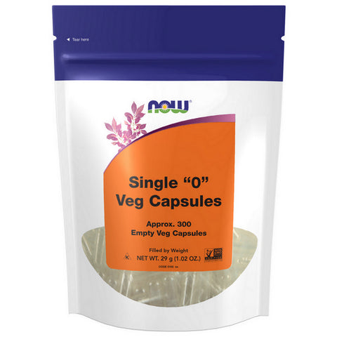 Now Foods, Empty Vegetarian Capsules, Non-gelatin, 300 caps
