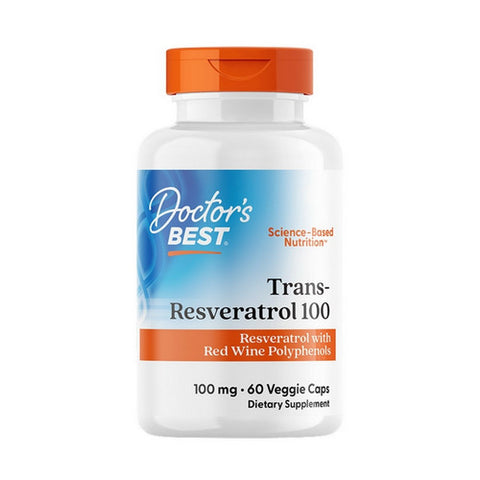 Doctors Best, Best Trans Resveratrol 100 Featuring Resvinol-25, 60 Veggie Caps