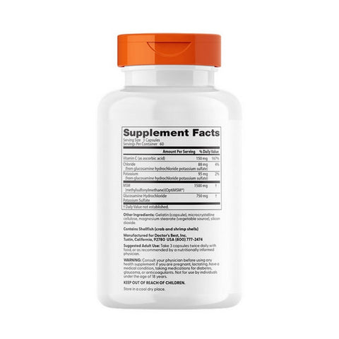 Doctors Best, Glucosamine MSM Formula, 180 Caps