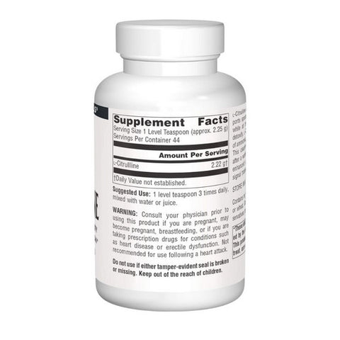 Source Naturals, L-Citrulline, 500 mg, Powder 3.53oz