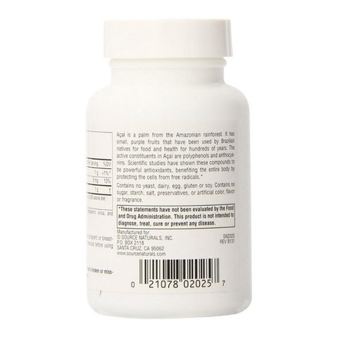 Source Naturals, Acai Extract, 60 Caps