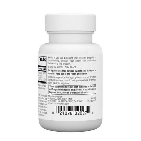 Source Naturals, Mega-folinic, 800 Mcg, 60 Tabs