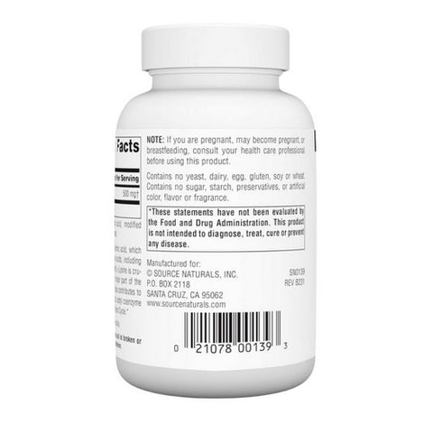 Source Naturals, L-Lysine, 500 MG, 100 Tabs