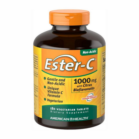American Health, Ester-C With Citrus Bioflavonoids, 1000 mg, 180 Vegitabs