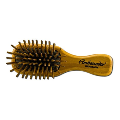 Hairbrush Olivewood Mini With Wooden Pins 5116 1 Unit by Fuchs Child/ Adult Toothbrushes