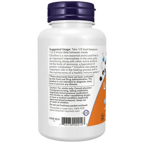 Now Foods, L-Citrulline, 4 Oz