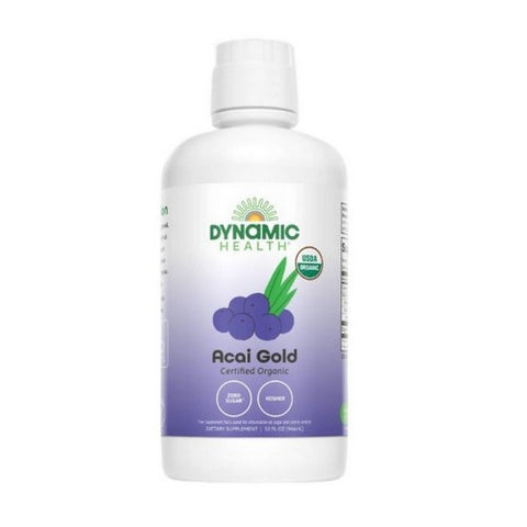 Dynamic Health Laboratories, Acai Gold 100% Pure Organic Juice, 32 Oz
