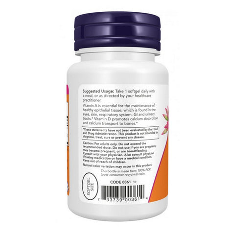 Now Foods, Ultra A & D3, 100 Softgels