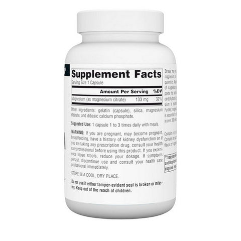 Source Naturals, Magnesium Citrate, 133mg, 90 caps