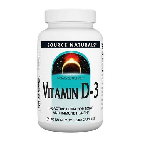 Source Naturals, Vitamin D 2000 IU, 200 caps