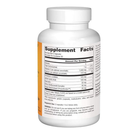 Source Naturals, Systemic C Capsules, 500mg, 120 Caps