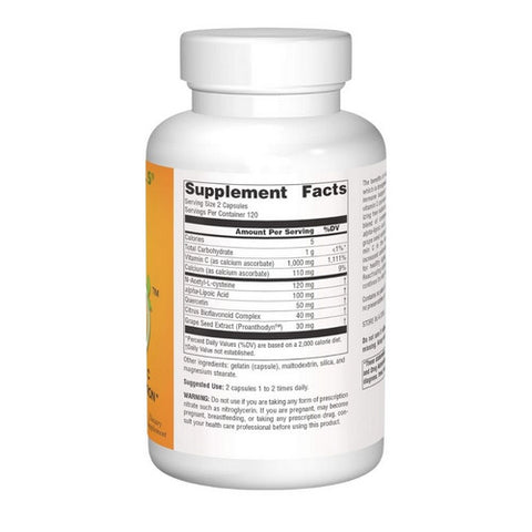 Source Naturals, Systemic C Capsules, 500mg, 240 Caps